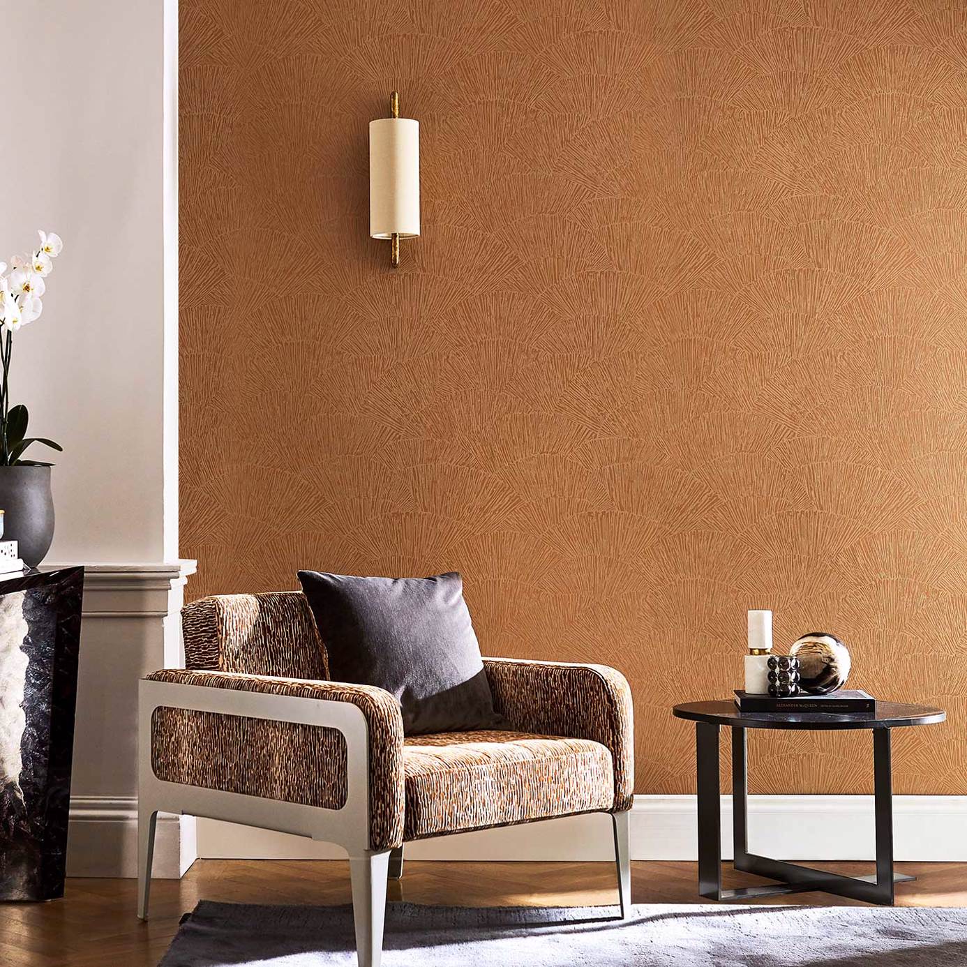 Tessen Wallpaper - Bronze - Harlequin - HM6W112180