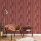Texstyle Agen Stripe Wallpaper - Red / Rose Gold - Galerie - G56574 - Premier Wallcovering