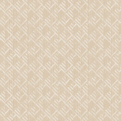 Texstyle Block Flock Wallpaper - Beige / Mica - Galerie - G56577 - Premier Wallcovering