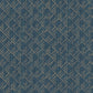 Texstyle Block Flock Wallpaper - Turquoise / Navy / Metallic Ink - Galerie - G56582 - Premier Wallcovering
