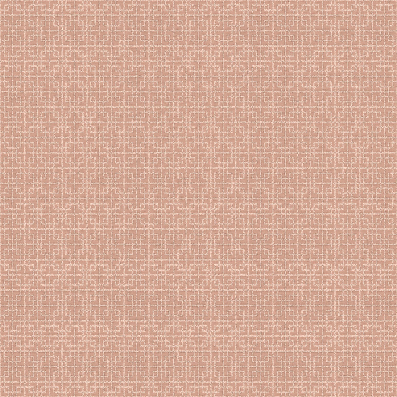 Texstyle Greek Key Texture Wallpaper - Terracotta / Rose Gold - Galerie - G56599 - Premier Wallcovering