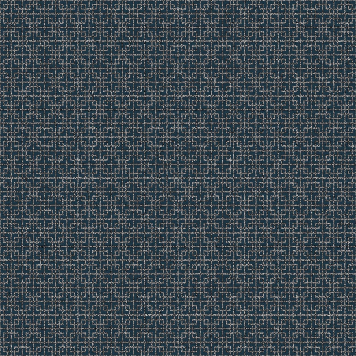 Texstyle Greek Key Texture Wallpaper - Turquoise / Metallic Ink - Galerie - G56600 - Premier Wallcovering