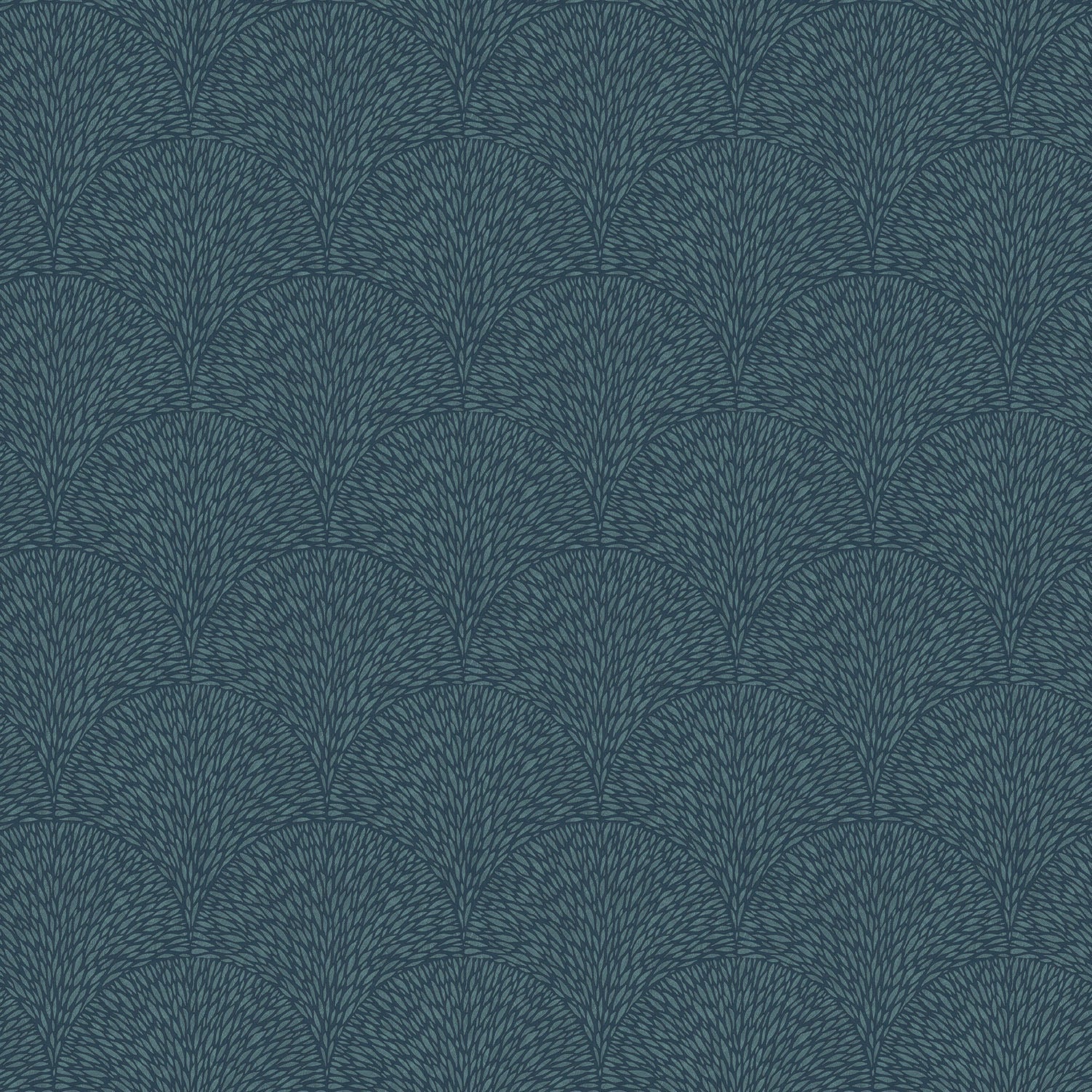 Texstyle Hedgehog Wallpaper - Turquoise / Navy - Galerie - G56610 - Premier Wallcovering