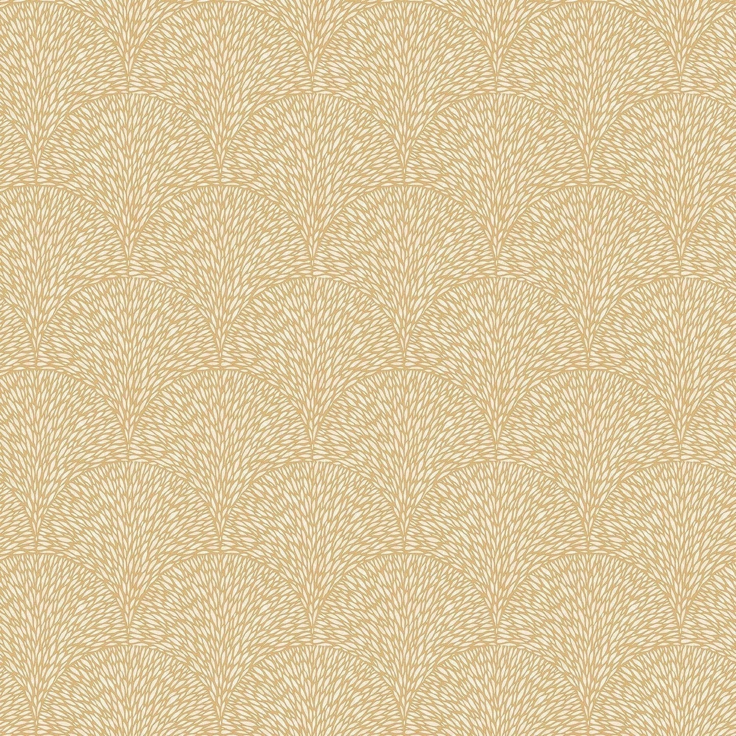 Texstyle Hedgehog Wallpaper - Ochre / Metallic Gold - Galerie - G56608 - Premier Wallcovering