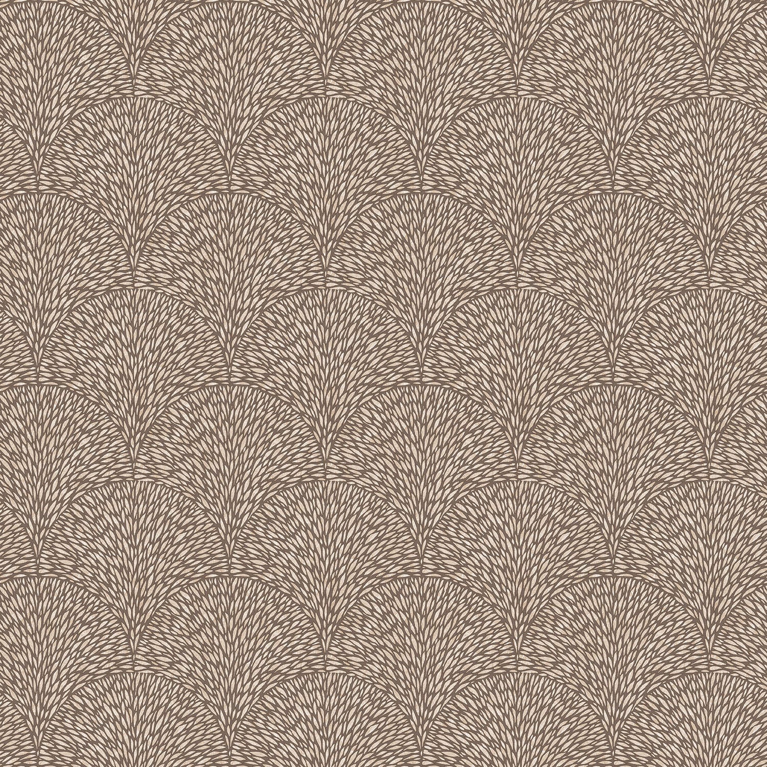 Texstyle Hedgehog Wallpaper - Brown / Metallic Gold - Galerie - G56605 - Premier Wallcovering