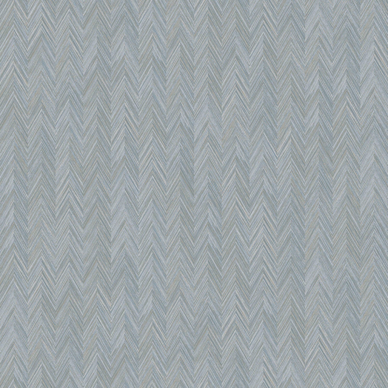 Texture FX Chevron Wallpaper - Blue / Silver - Galerie - G78133 - Premier Wallcovering