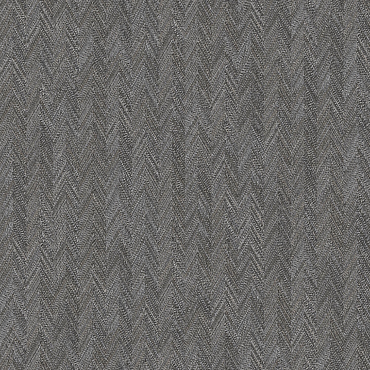 Texture FX Chevron Wallpaper - Black / Silver - Galerie - G78134 - Premier Wallcovering
