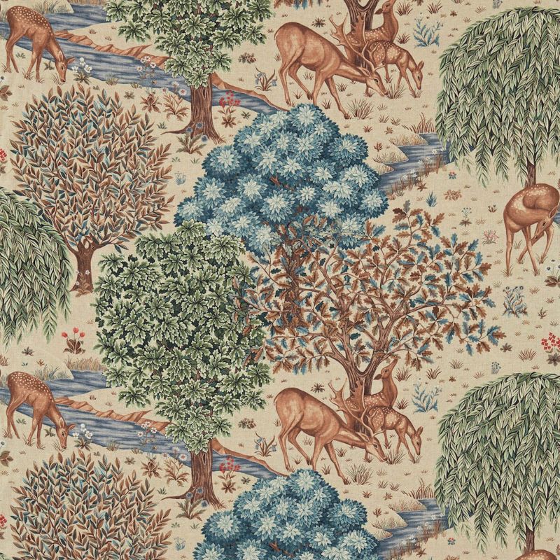 The Brook Fabric - Tapestry Linen - Morris & Co - DCMF226708 - Premier Wallcovering