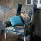 The Brook Fabric - Tapestry Blue - Morris & Co - DCMF226709 - Premier Wallcovering