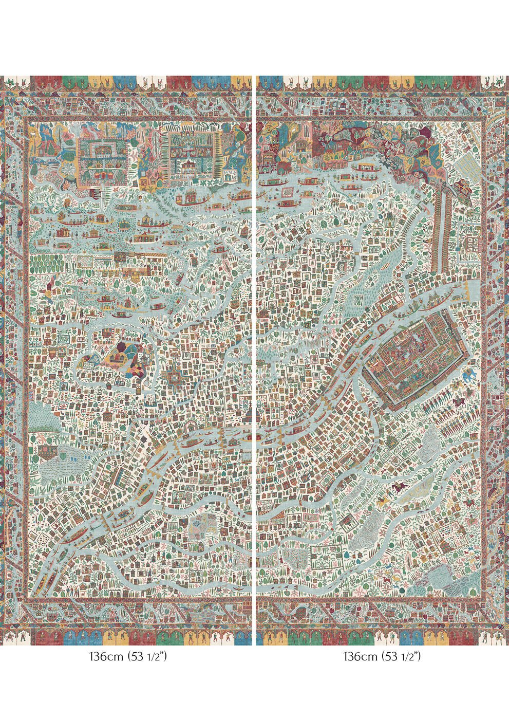 The Map Maxi Wallpaper - Garland - Lewis & Wood - Premier Wallcovering