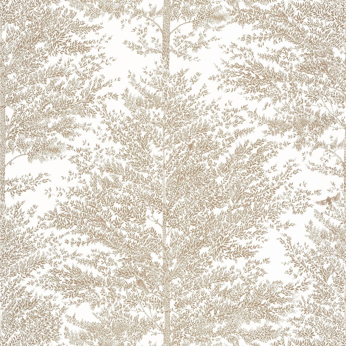 The Place To Bed Cosy Nest Wallpaper - Blanc Or - Caselio - 101801024