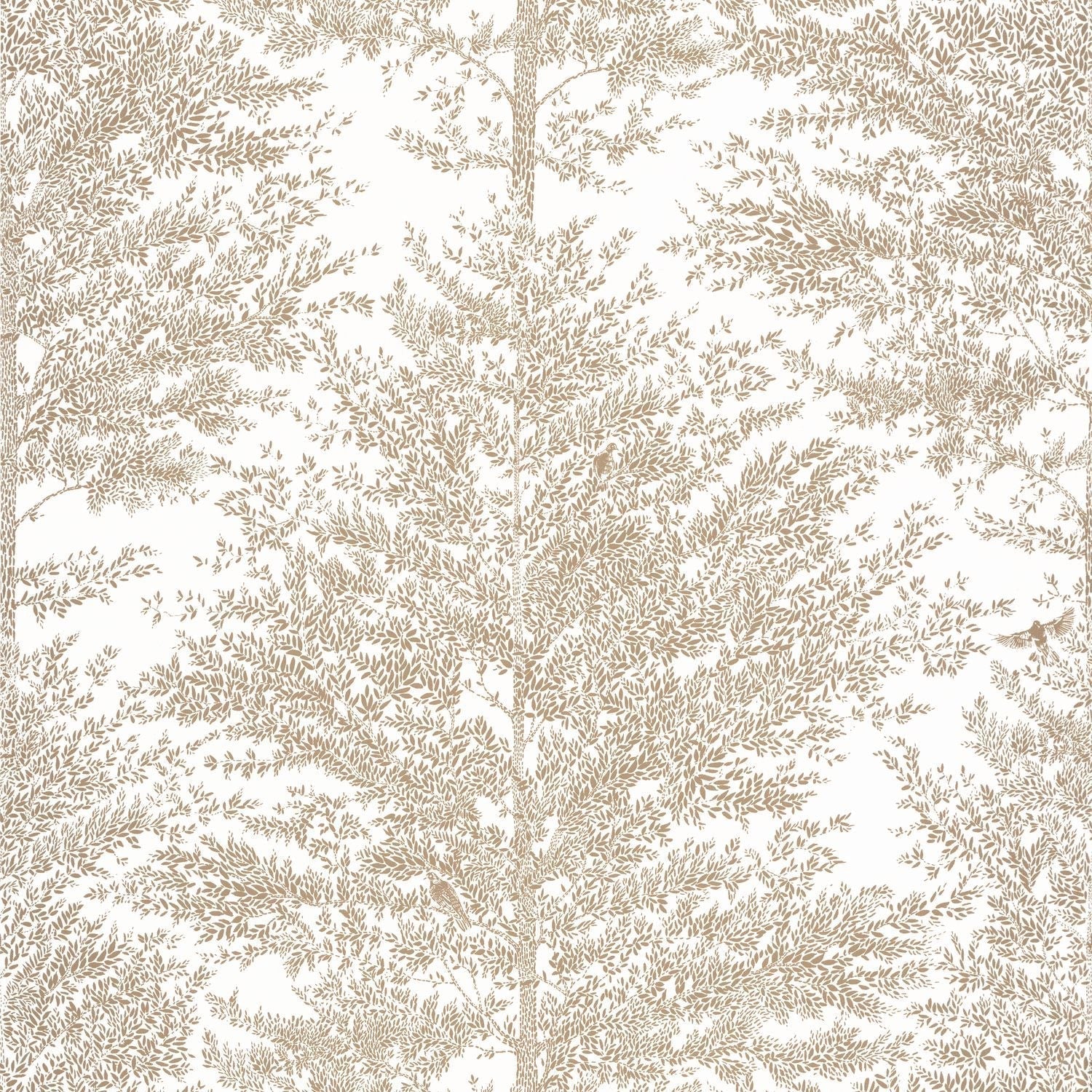 The Place To Bed Cosy Nest Wallpaper - Blanc Or - Caselio - 101801024