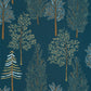 The Tree House Wallpaper - Bleu Nuit - Caselio - 102956614