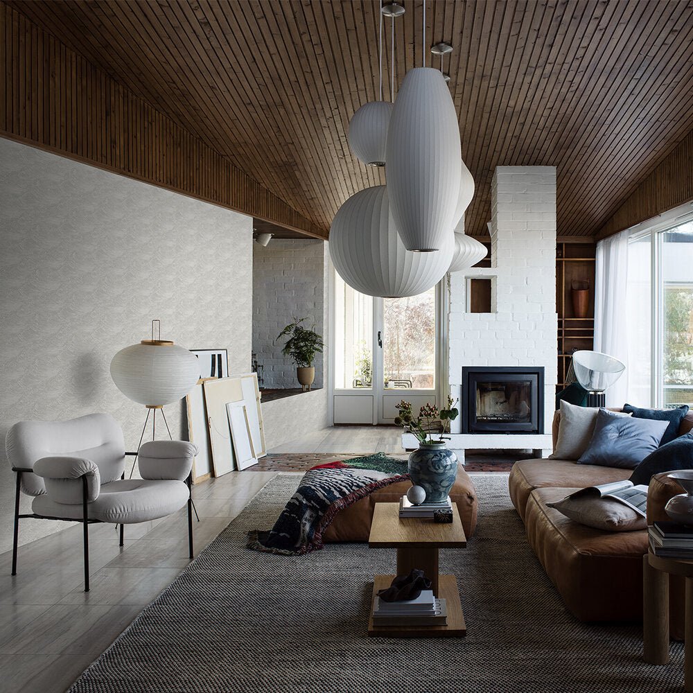 The Wave Wallpaper - Light Grey - Boråstapeter - 3115 - Premier Wallcovering