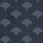 Theatre Twenties Wallpaper - Bleu Orage - Casadeco - 88686406 - Premier Wallcovering