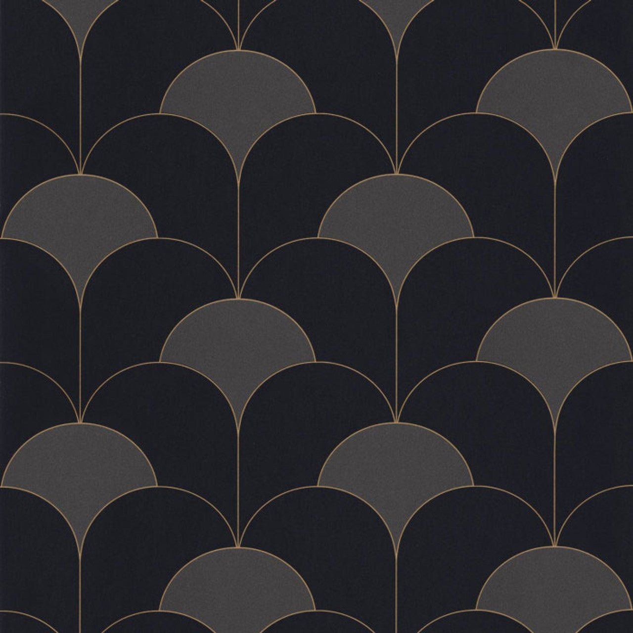 Theatre Twenties Wallpaper - Noir Reglisse - Casadeco - 88689595 - Premier Wallcovering