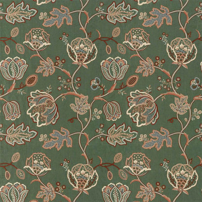 Theodosia Embroidery Fabric - Bottle Green - Morris & Co - 236821 - Premier Wallcovering