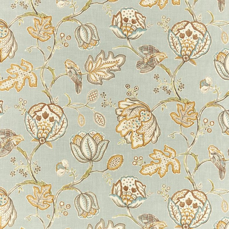Theodosia Fabric - Grey - Morris & Co - 226596 - Premier Wallcovering