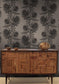 Thistle Wallpaper - Black on Stone - Timorous Beasties - HS/THL/4008/SNW - Premier Wallcovering