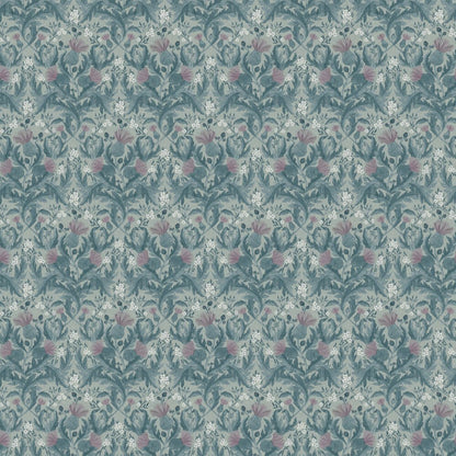 Thistle Wallpaper - Blue - Boråstapeter - 7204 - Premier Wallcovering