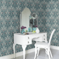 Thistle Wallpaper - Blue - Boråstapeter - 7204 - Premier Wallcovering