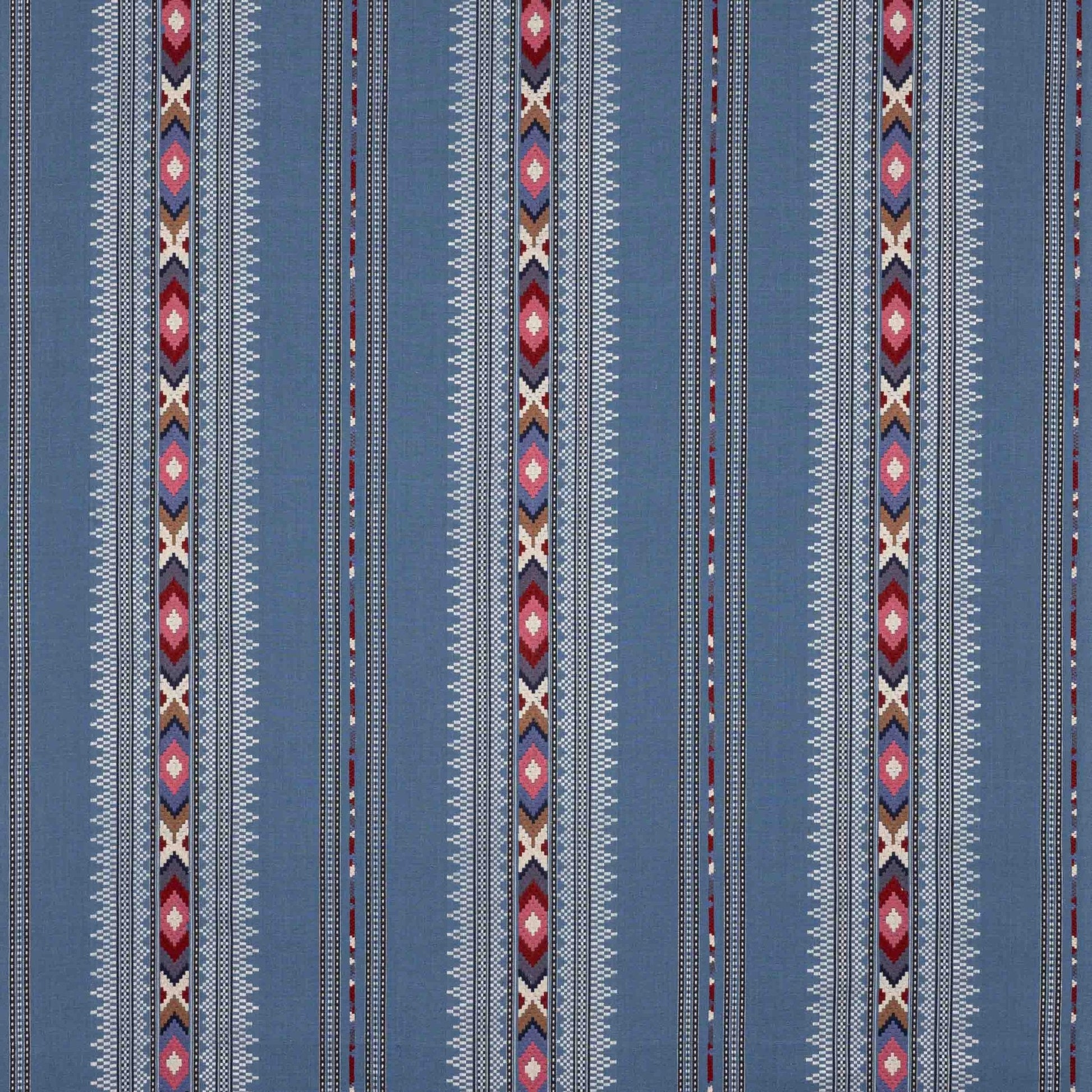 Tikal Fabric - Azur - Manuel Canovas - M4180-01 - Premier Wallcovering
