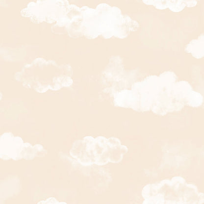 Tiny Tots 2 Cloud Wallpaper - Beige - Galerie - G78356 - Premier Wallcovering