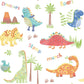 Tiny Tots 2 Dinosaurs Wallpaper - Primary - Galerie - G78364 - Premier Wallcovering