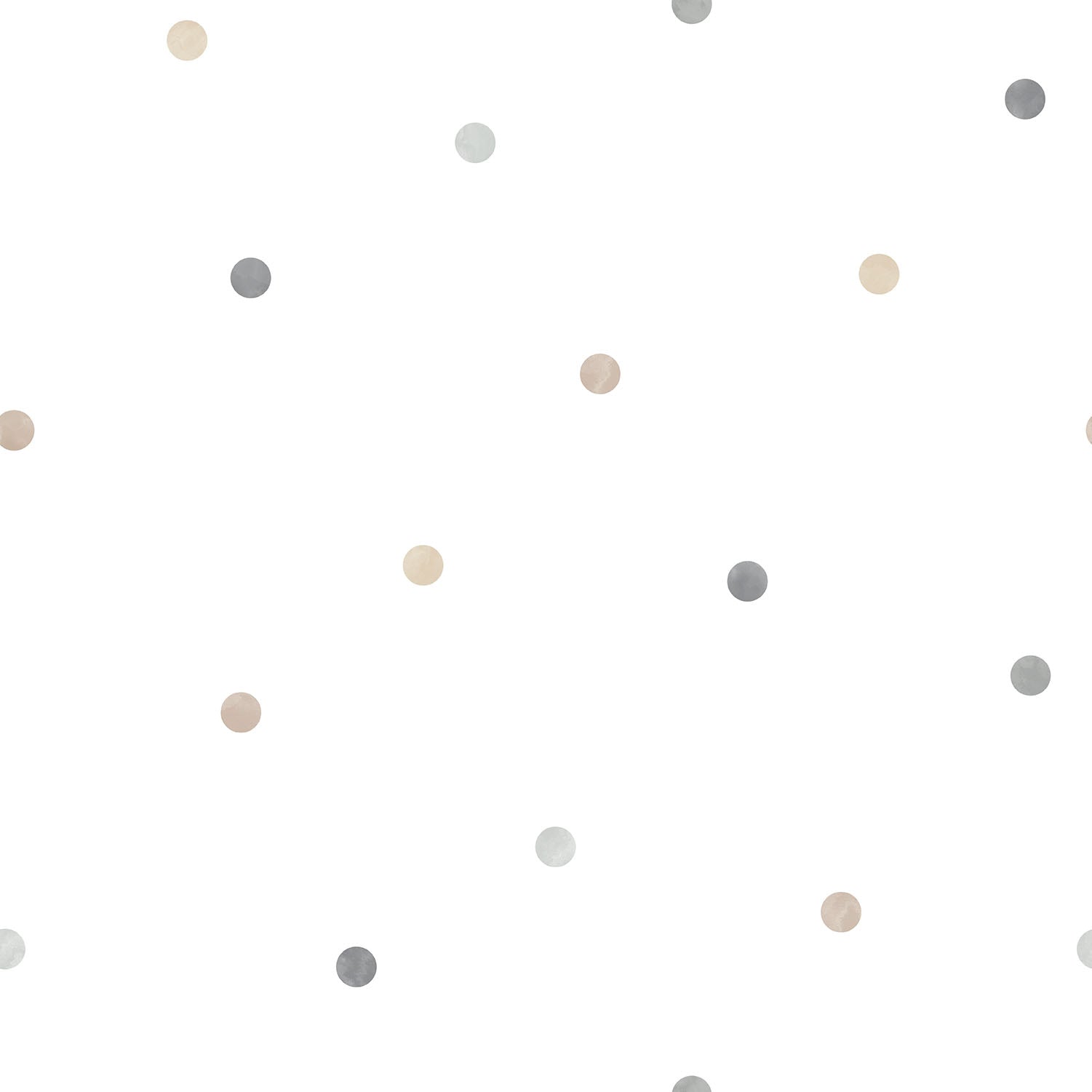 Tiny Tots 2 Dots Wallpaper - Beige / Grey / Tan - Galerie - G78365 - Premier Wallcovering