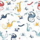 Tiny Tots 2 Dragons Wallpaper - Navy / Red / Yellow / Blue - Galerie - G78369 - Premier Wallcovering