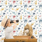 Tiny Tots 2 Dragons Wallpaper - Navy / Red / Yellow / Blue - Galerie - G78369 - Premier Wallcovering
