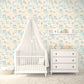 Tiny Tots 2 Farmland Wallpaper - Beige / Turquoise - Galerie - G78374 - Premier Wallcovering