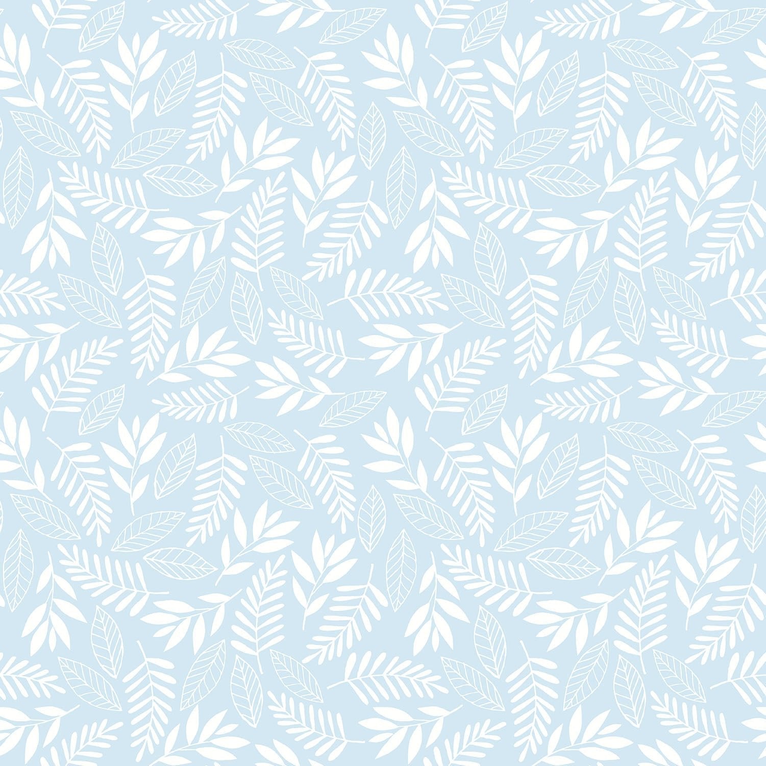 Tiny Tots 2 Koala Leaf Wallpaper - Light Blue - Galerie - G78381 - Premier Wallcovering