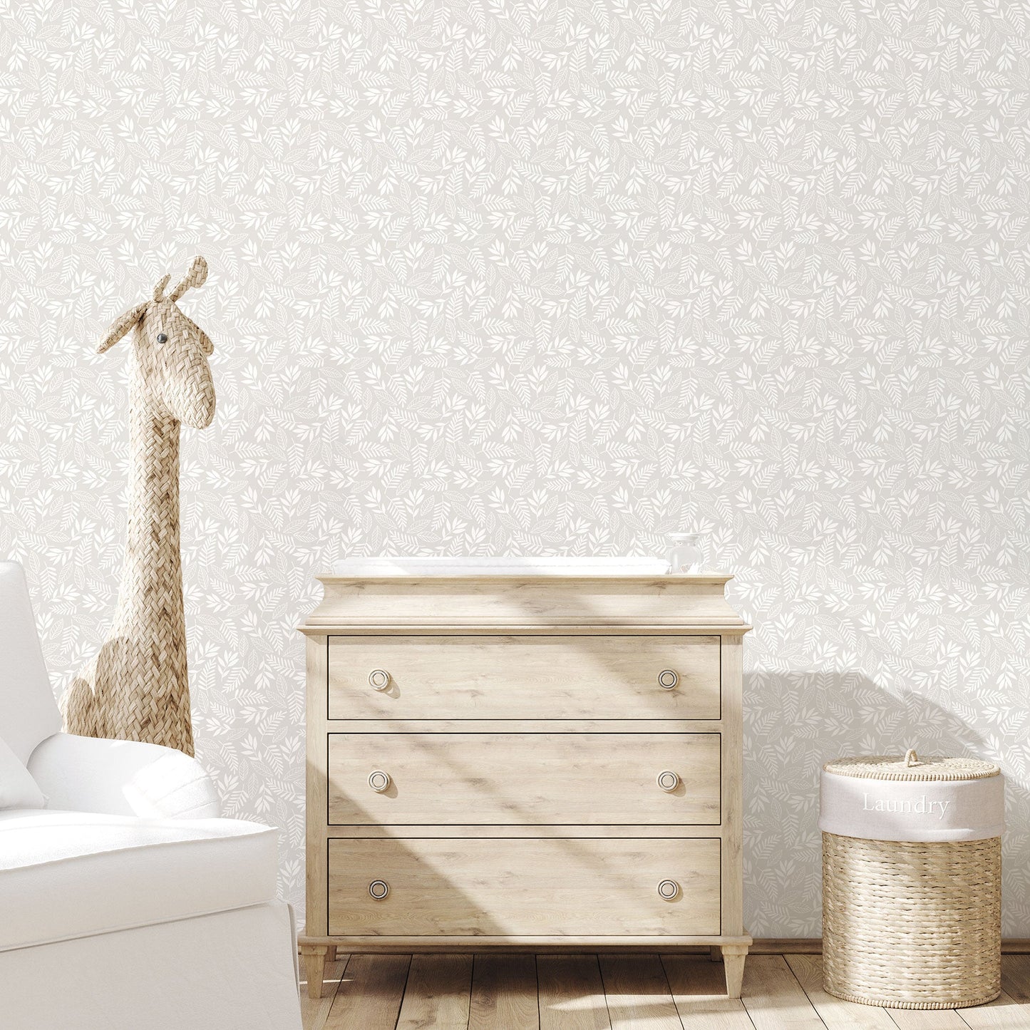 Tiny Tots 2 Koala Leaf Wallpaper - Greige - Galerie - G78380 - Premier Wallcovering