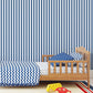 Tiny Tots 2 Regency Stripe Wallpaper - Cobalt Blue - Galerie - G78400 - Premier Wallcovering