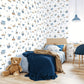 Tiny Tots 2 Transportation Wallpaper - Brown / Sky Blue / Navy - Galerie - G78416 - Premier Wallcovering