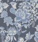 Tivoli Wallpaper - Hyacinth Blue on Midnight - 99/7032 - Cole & Son - Premier Wallcovering