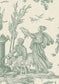 Toile Baptiste Wallpaper - Jade - Lewis & Wood - Premier Wallcovering