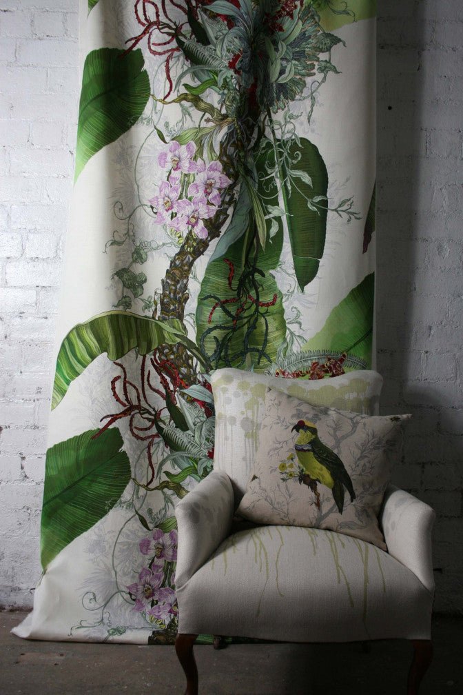 Topical Tropical Fabric - Original - Timorous Beasties - DIGI/TOPT/3062/01 - Premier Wallcovering