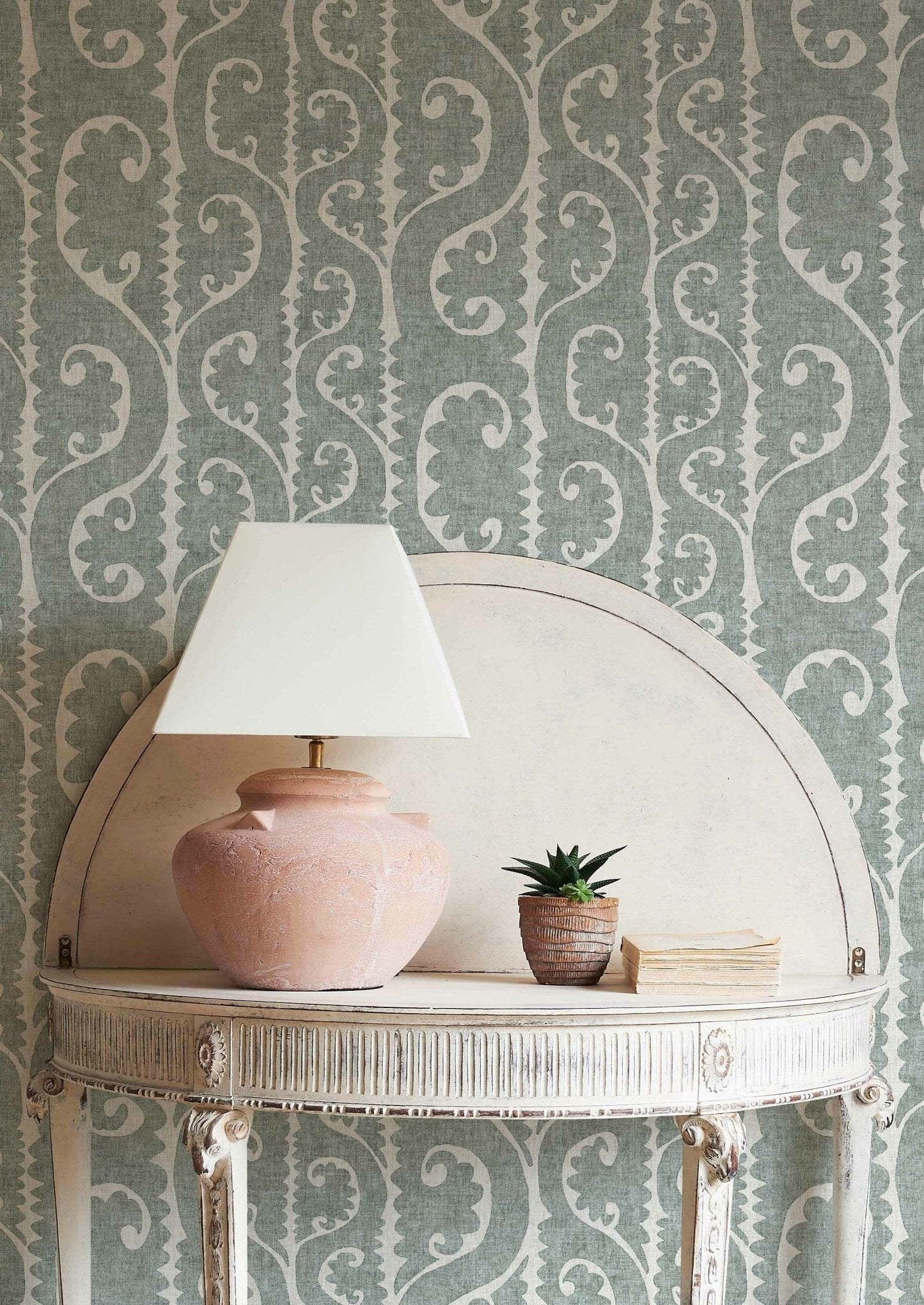 Totem Wallpaper - Sage - Lewis & Wood - Premier Wallcovering