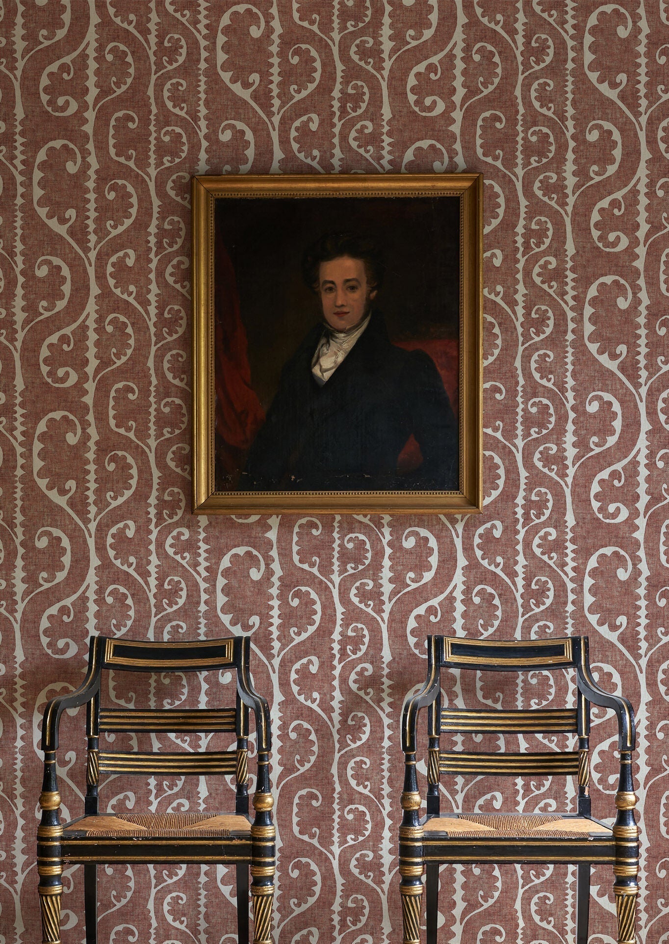 Totem Wallpaper - Russet - Lewis & Wood - Premier Wallcovering