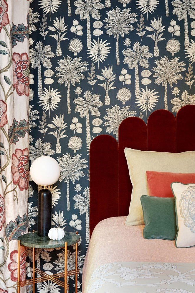 Tourelles Fabric - Indigo - Manuel Canovas - M4041-01 - Premier Wallcovering