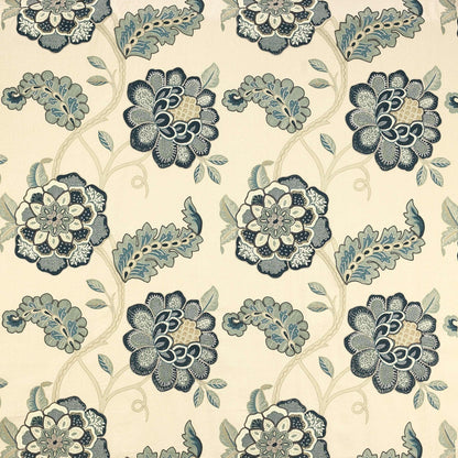 Tourelles Fabric - Indigo - Manuel Canovas - M4041-01 - Premier Wallcovering