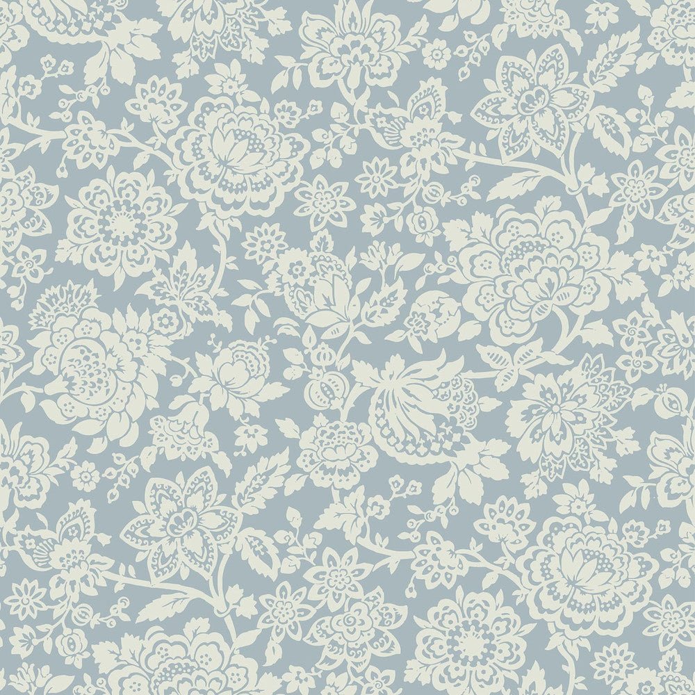 Trailing Laurissa Pale Wallpaper - Seaspray Blue - Laura Ashley - 121073 - Premier Wallcovering
