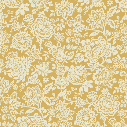 Trailing Laurissa Pale Wallpaper - Ochre Yellow - Laura Ashley - 121072 - Premier Wallcovering