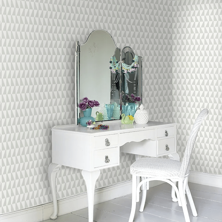 Trapez Wallpaper - Pale Duck Egg - Boråstapeter - 1779 - Premier Wallcovering