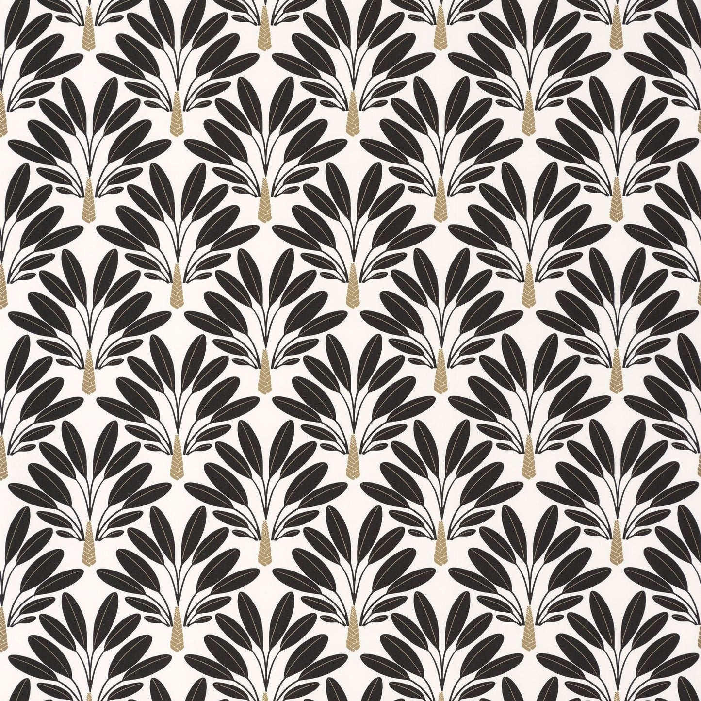 Traveller Tree Wallpaper - Noir Blanc - Caselio - 101269026