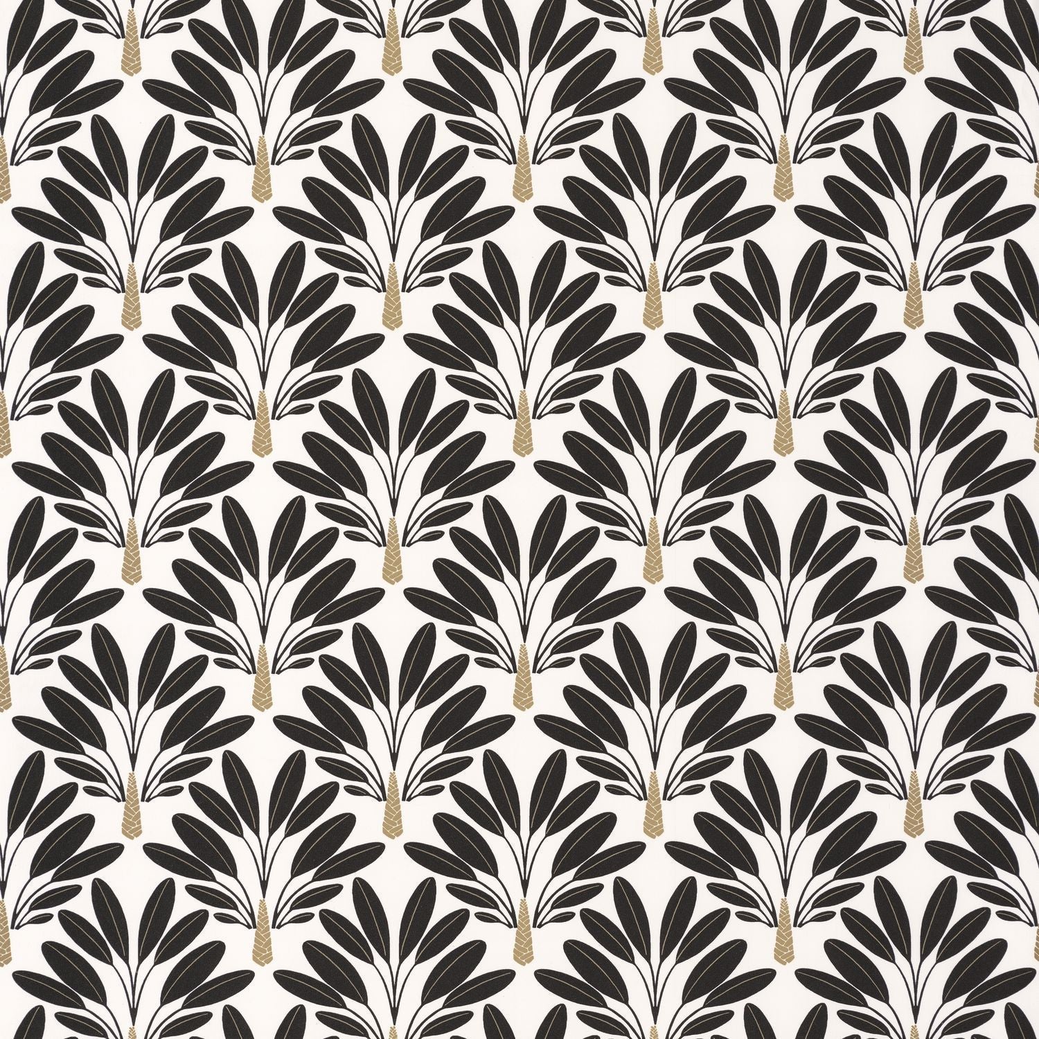 Traveller Tree Wallpaper - Noir Blanc - Caselio - 101269026
