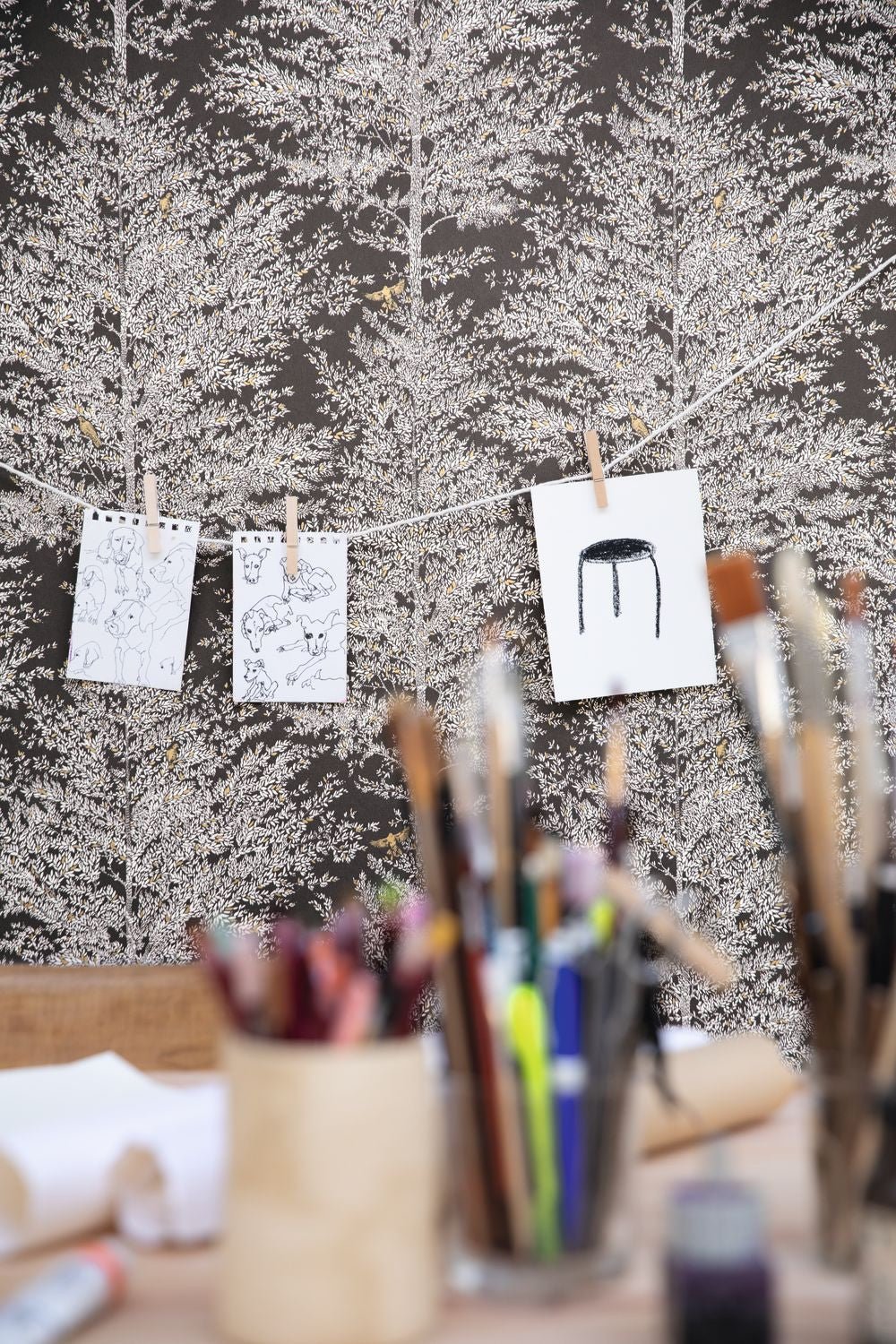 Tree Of Life Wallpaper - Noir - Caselio - 102979037