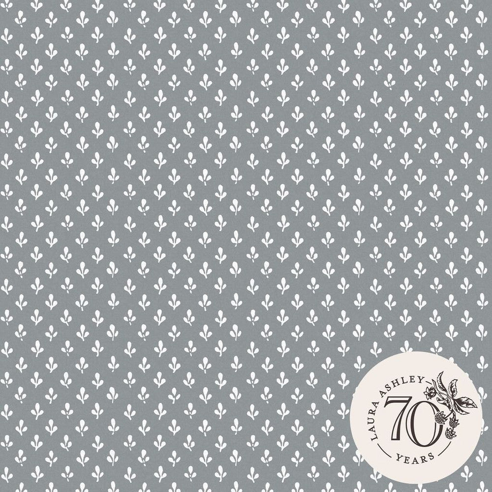 Trefoil Wallpaper - Slate Grey - Laura Ashley - 119861 - Premier Wallcovering